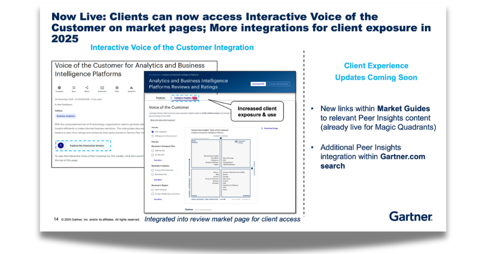 Voice of customer slide